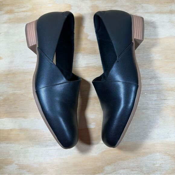 Clarks Collection Juliet Black Leather Shoes Women’s Size 8,5 - Picture 3 of 6